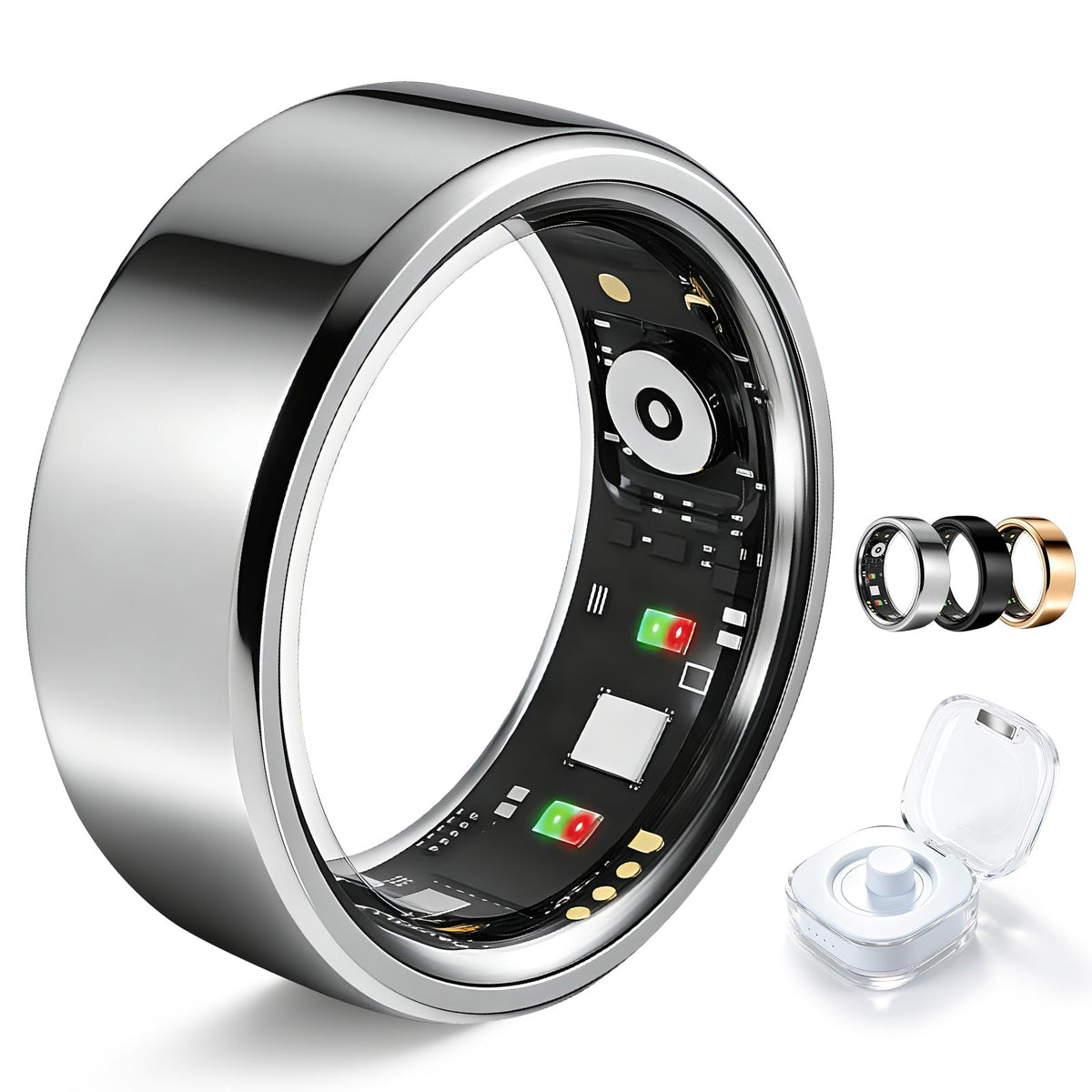NewTrip Smart Ring close-up in silver showcases premium daily-wear design