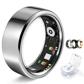 NewTrip Smart Ring close-up in silver showcases premium daily-wear design