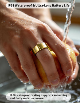 NewTrip Smart Ring IP68 waterproof design for swimming and daily water use.