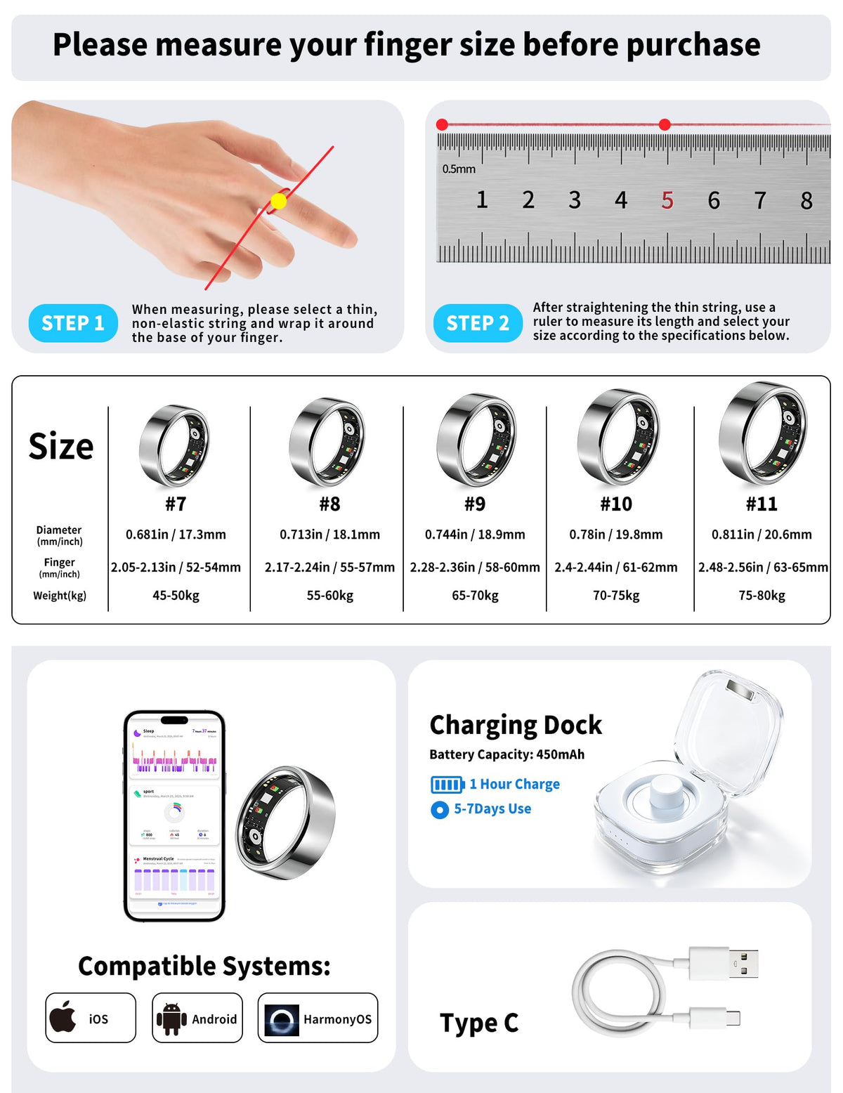 NewTrip Smart Ring on during workout displays real-time heart rate