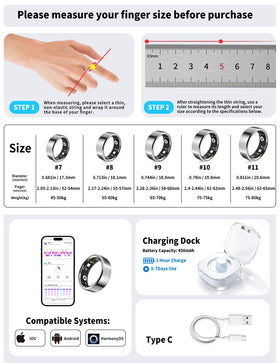 NewTrip Smart Ring on during workout displays real-time heart rate