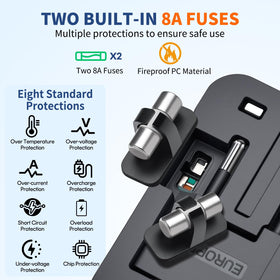 NEWVANGA travel adapter safety shutters protect users.