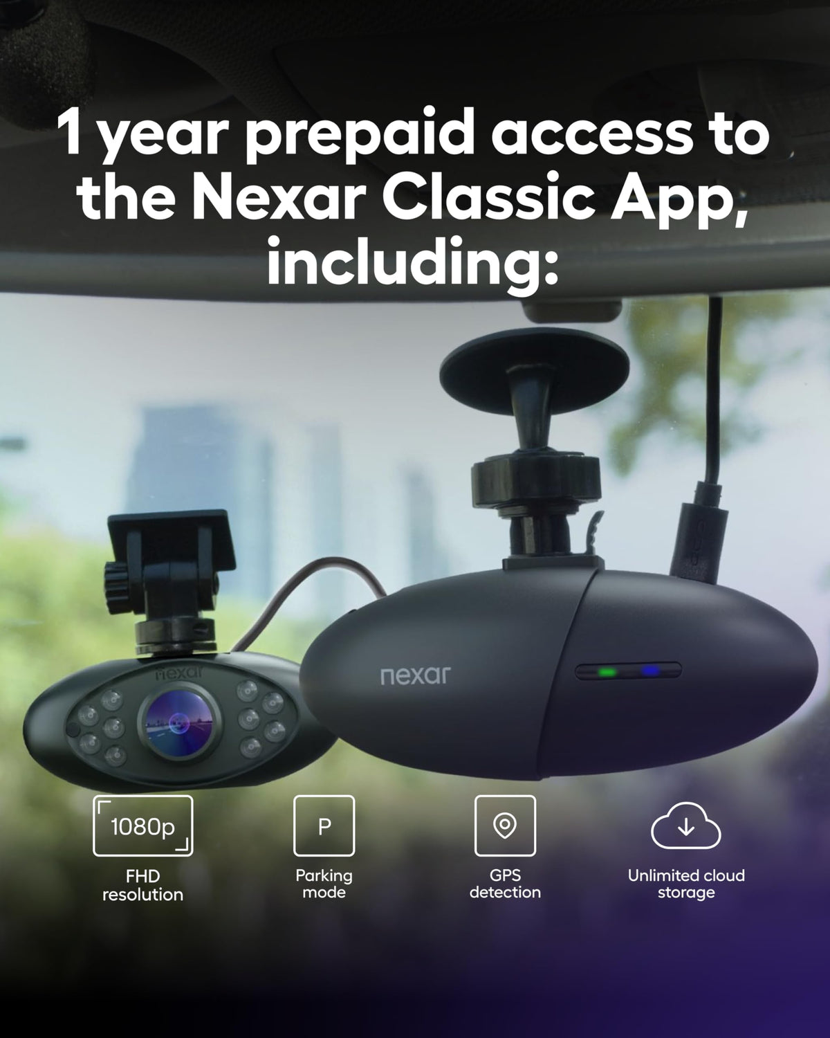 Nexar Pro includes a 32GB SD card for immediate recording and storage