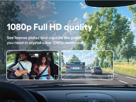 Nexar Pro 135-degree exterior view covering wide road scope.