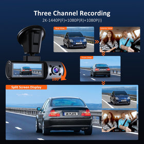 NexiGo D621 rotatable interior camera records cabin activity for safety review.
