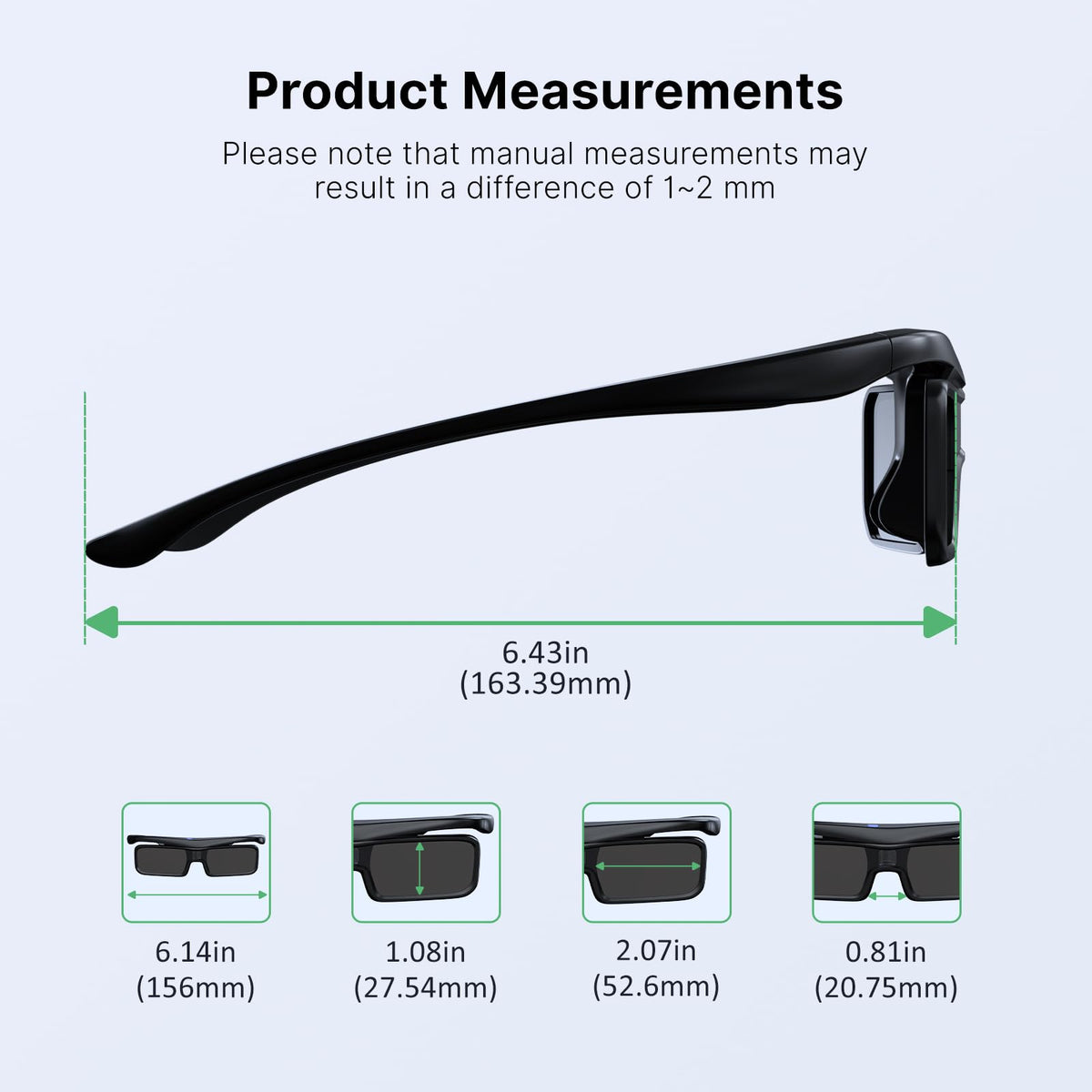 NexiGo DLP Link 3D glasses charging stand, convenient USB recharge and long use.