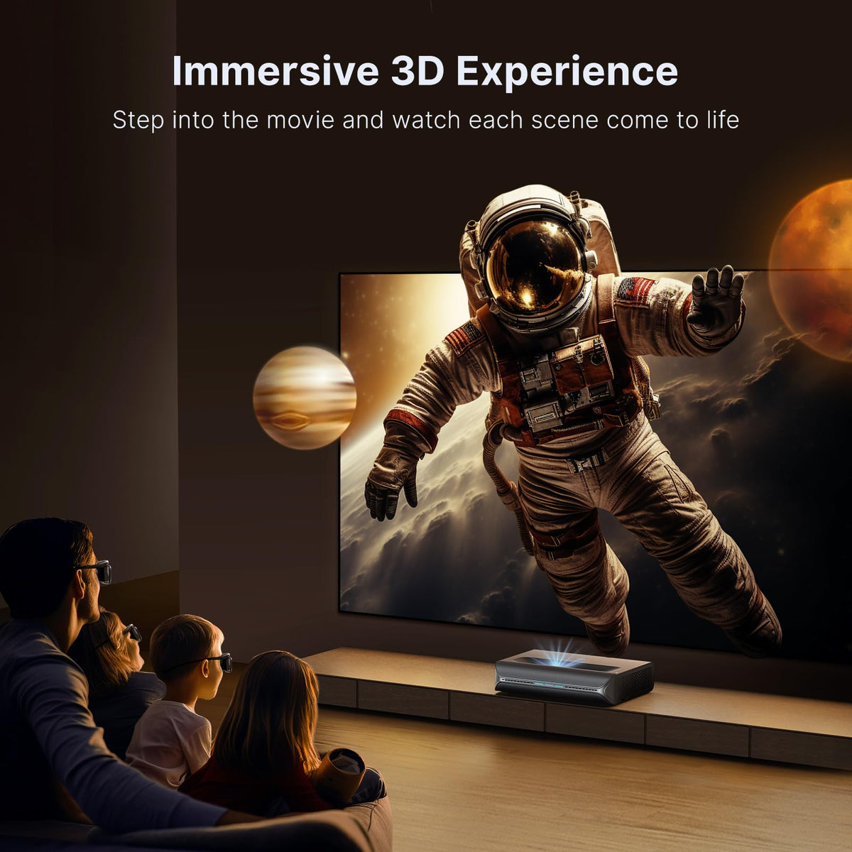 NexiGo DLP Link 3D glasses compatible with Aurora Pro and Nova Mini projectors.