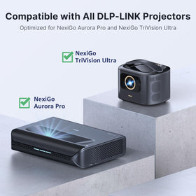 NexiGo DLP Link 3D glasses lightweight ergonomic design for all day comfort.