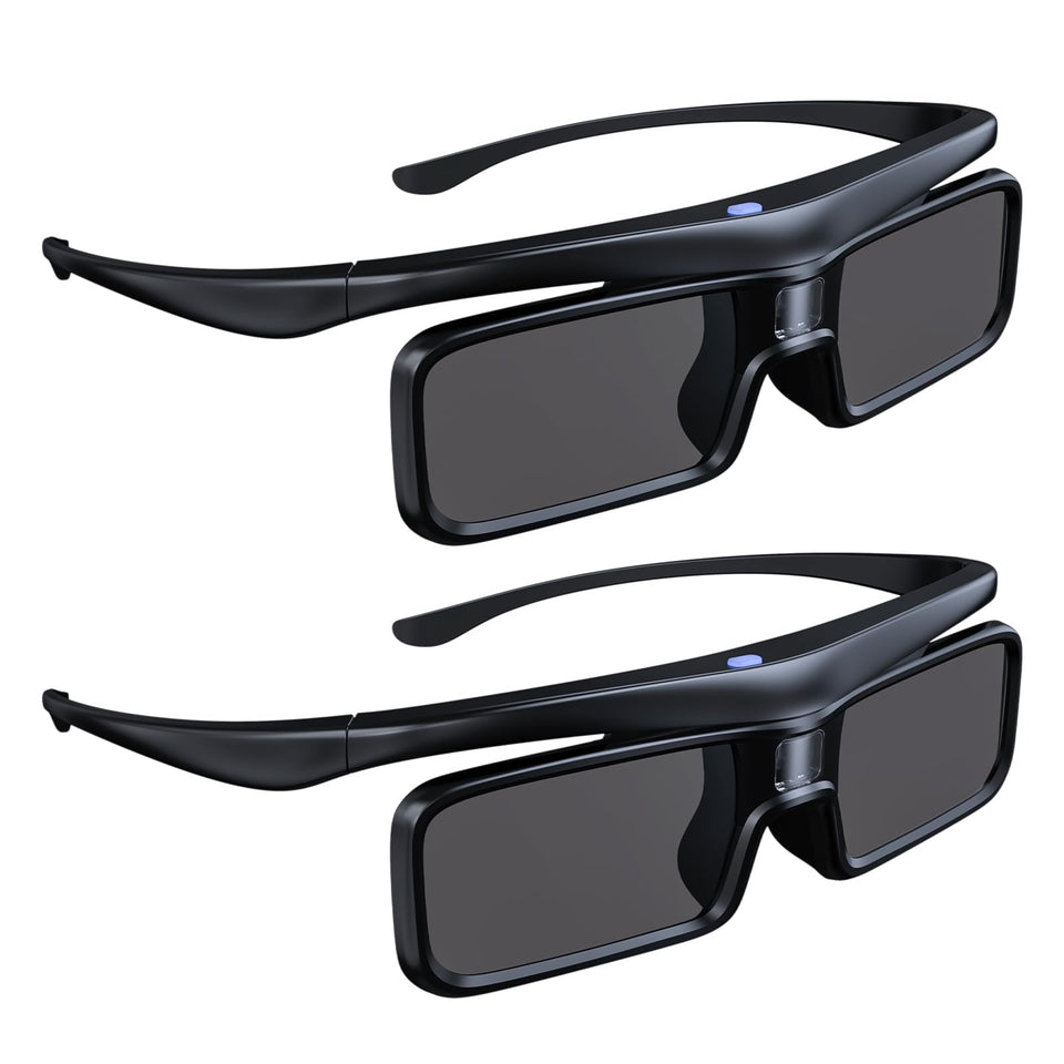 NexiGo DLP Link 3D glasses pack shot for home cinema readiness and easy setup.