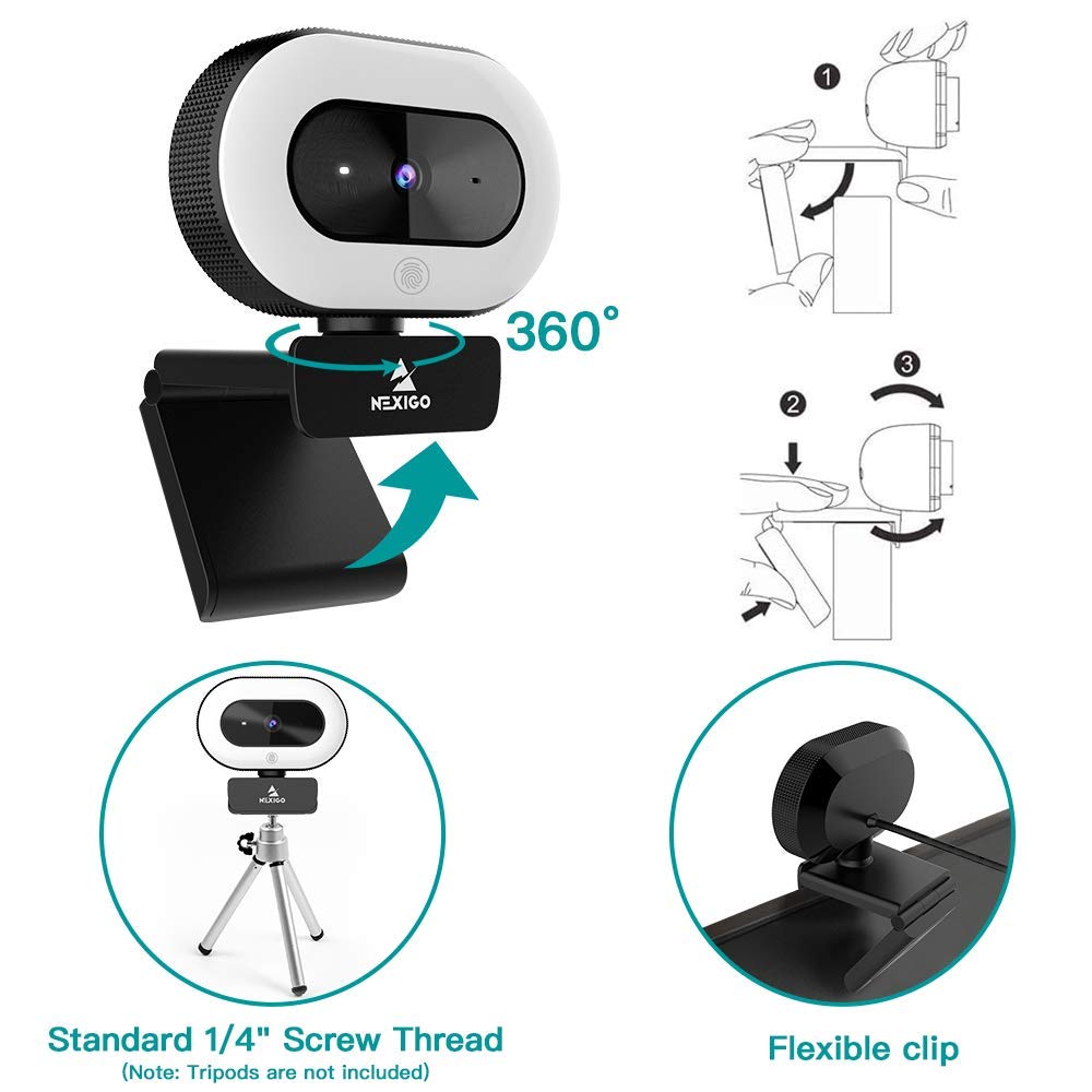 NexiGo low-light sample comparing enhanced visibility and color accuracy