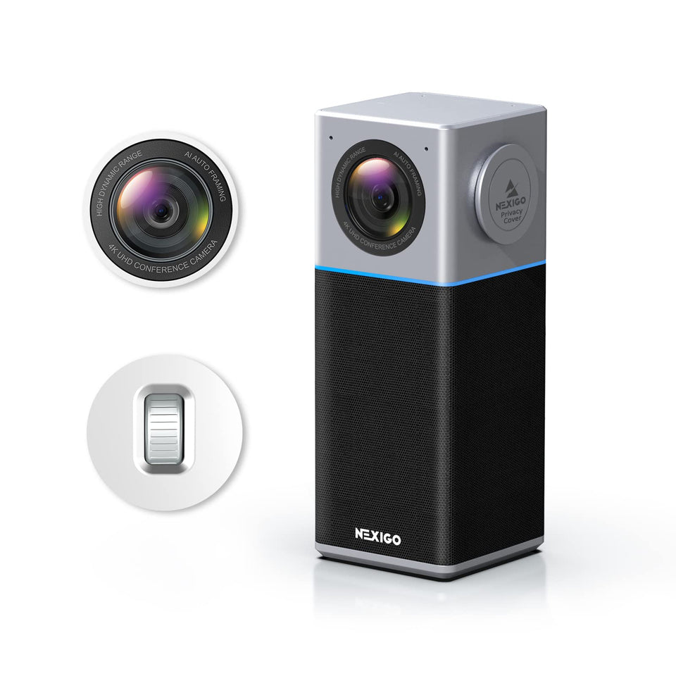 NexiGo N3000 front view showing 4K clarity for engaging virtual meetings