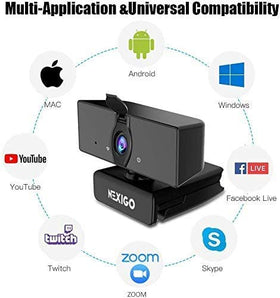 NexiGo N660 no drivers required for seamless compatibility with major apps