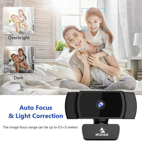 NexiGo in home office setup demonstrating clean video for meetings