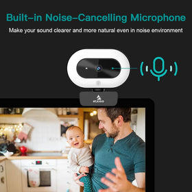 NexiGo webcam in a home streaming setup delivering professional video