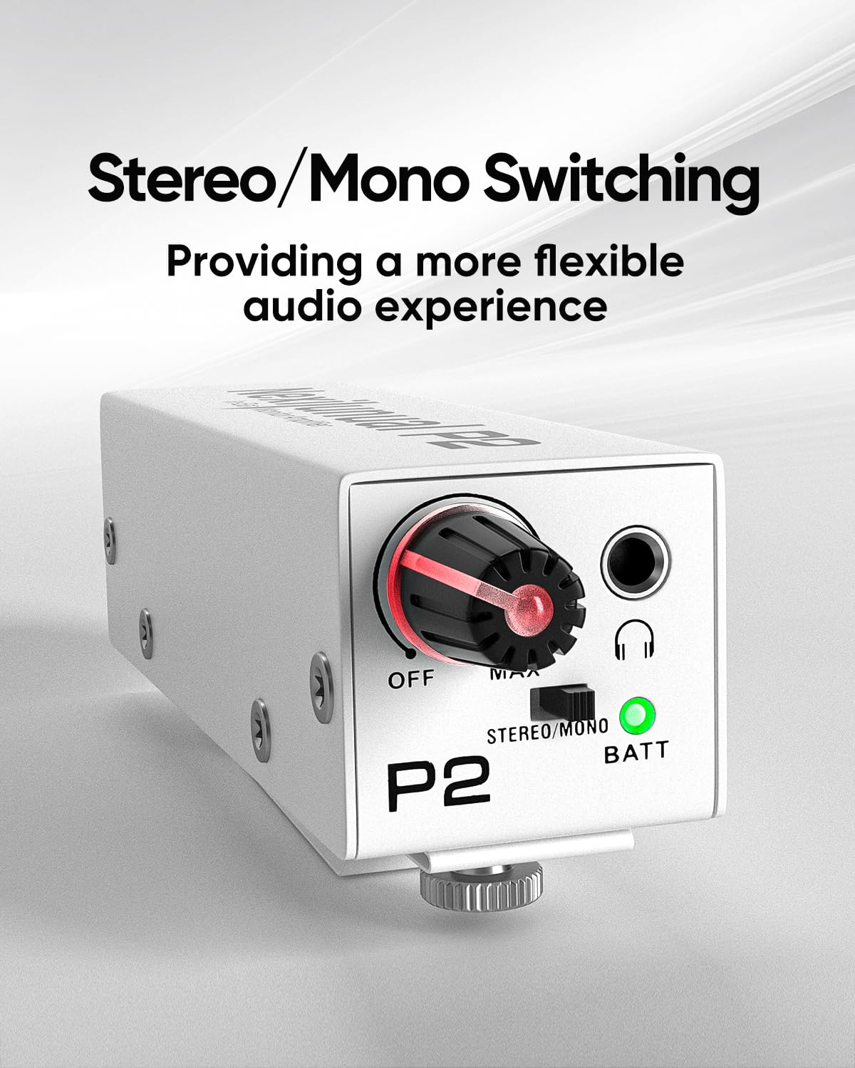 Nexilunual P2 3.5mm output for universal headphones compatibility