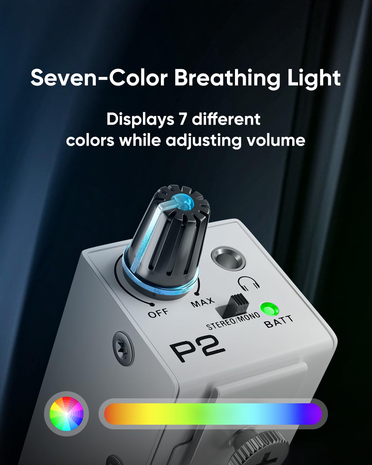 Nexilunual P2 volume control knob for quick adjustments