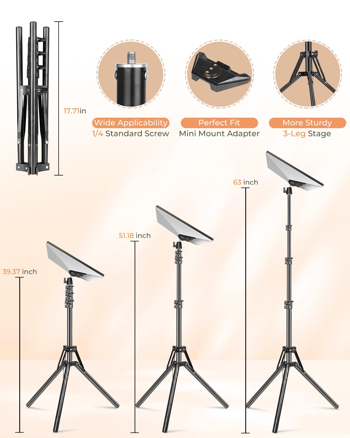 Nexiview folded compact mount highlighting easy portability benefit