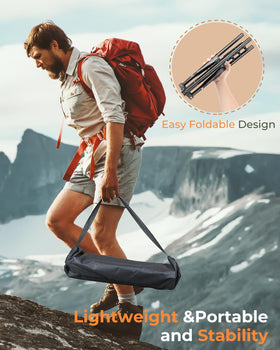 Nexiview extended tripod showing three height levels for optimal signal