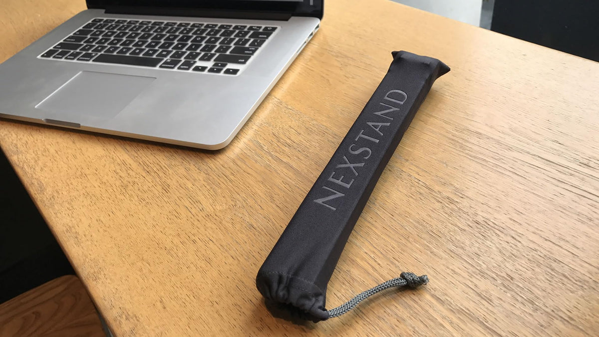Nexstand K7 skid-free base keeps your laptop steady during use.