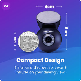 Nextbase 140-degree wide angle view captures more of the road behind you