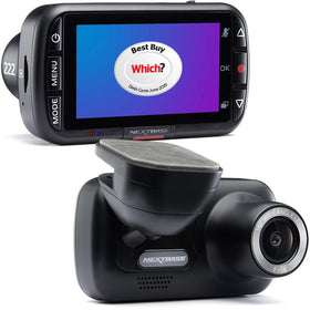 Nextbase 222 dash cam front view with sleek design and clear 1080p footage
