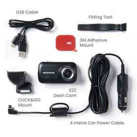 Nextbase 222 wide-angle 140-degree view captures more of the road
