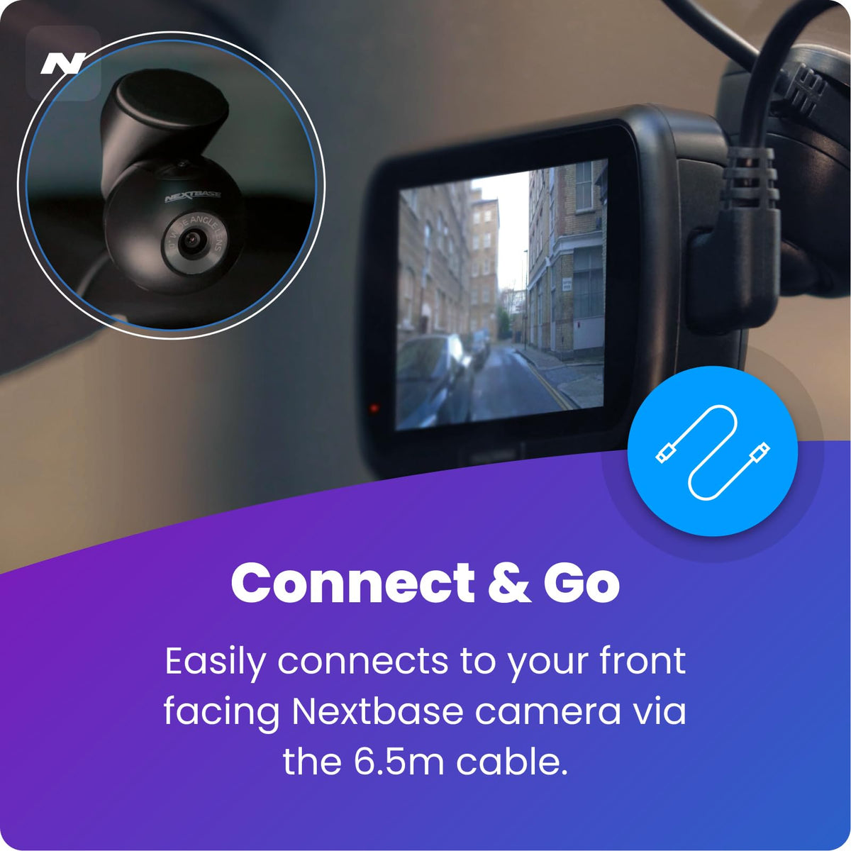 Nextbase rear window camera compatible with 622GW for future readiness