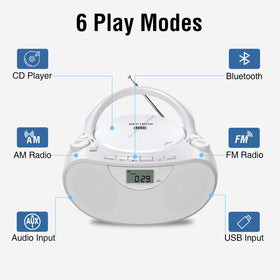 Nextron top-loading CD open showing disc playback convenience