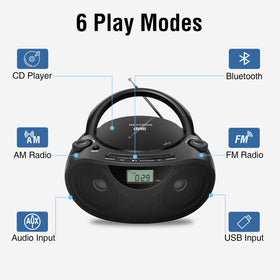 Nextron top-loading CD tray open for easy disc playback setup