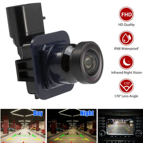 NFSpeeding rear view camera IP67 waterproof rating withstands rain and car wash.