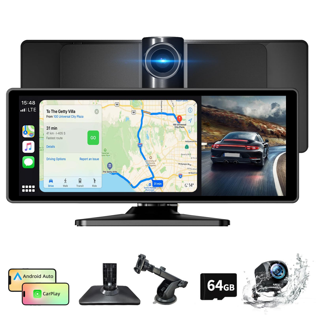 NFOIEIS 10.26-inch CarPlay screen with sharp display for safer driving