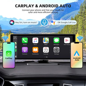 NFOIEIS Wireless CarPlay and Android Auto for quick hands-free control
