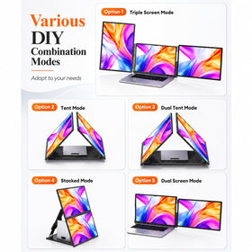 NGTeco rotation-detachable screens offer versatile viewing angles for work or media
