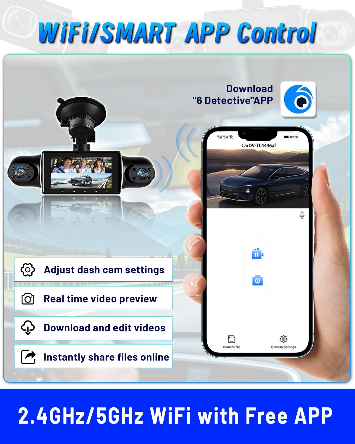 NHOPEEW left-side camera captures side roads for improved awareness.