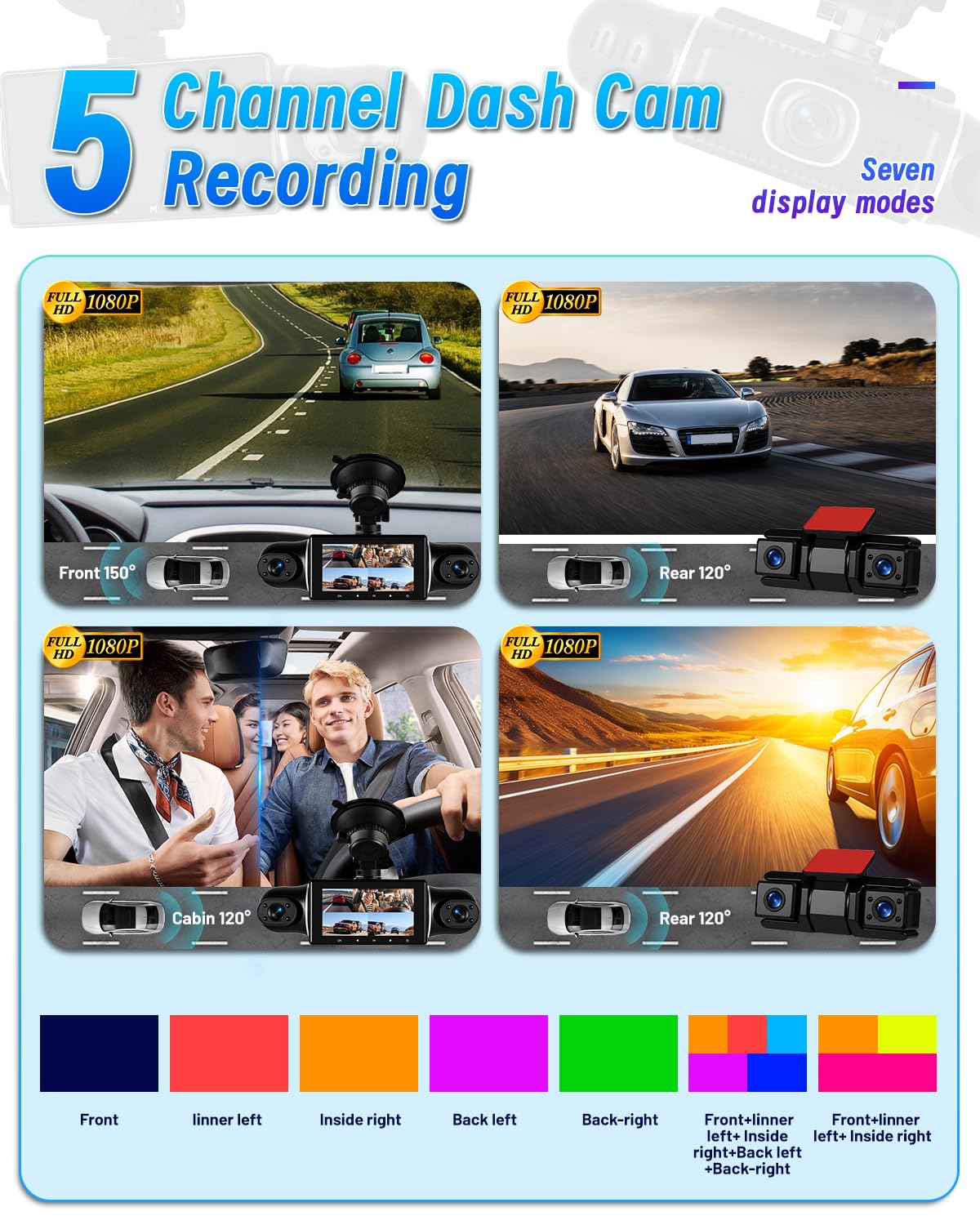 NHOPEEW rear-view footage supports incident review with clear evening/night recordings.