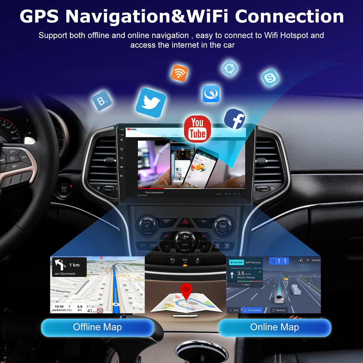 NHOPEEW Bluetooth 5.0 provides stable wireless pairing