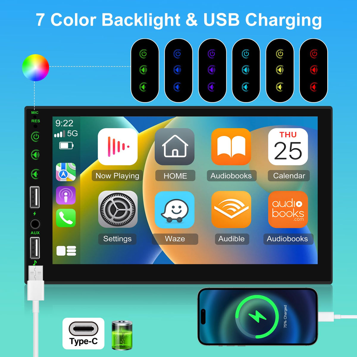 NHOPEEW in driving scene using CarPlay for navigation and safer on-road directions