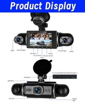 NHOPEEW loop recording with G-Sensor protects crucial clips after bumps.