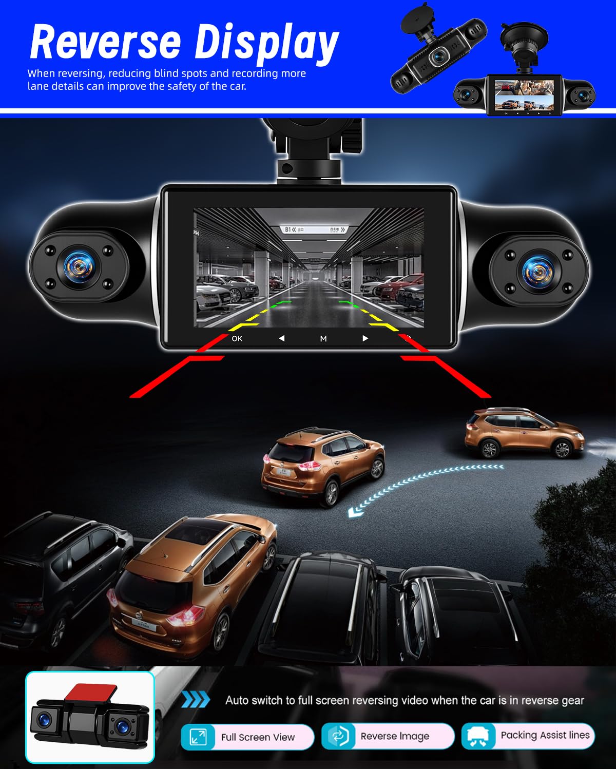 NHOPEEW WiFi app control lets you view and share clips instantly.