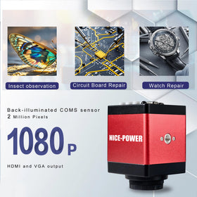 NICE-POWER 150X zoom lens for detailed electronics inspections at close range.