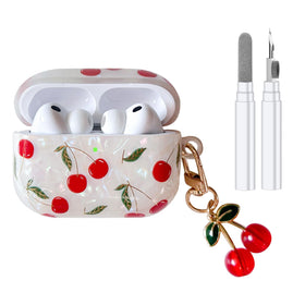 NiceAccs AirPods Pro 3 case with cherry print for stylish protection on the go