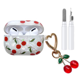 NiceAccs AirPods Pro cherry case front view, protective and stylish.