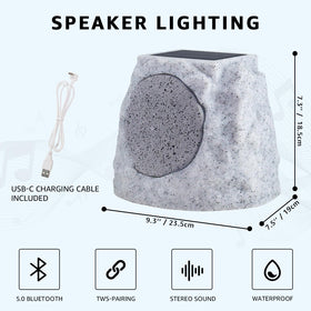 NiceBuy outdoor IP44-rated speaker endures rain and sun for garden playlists.