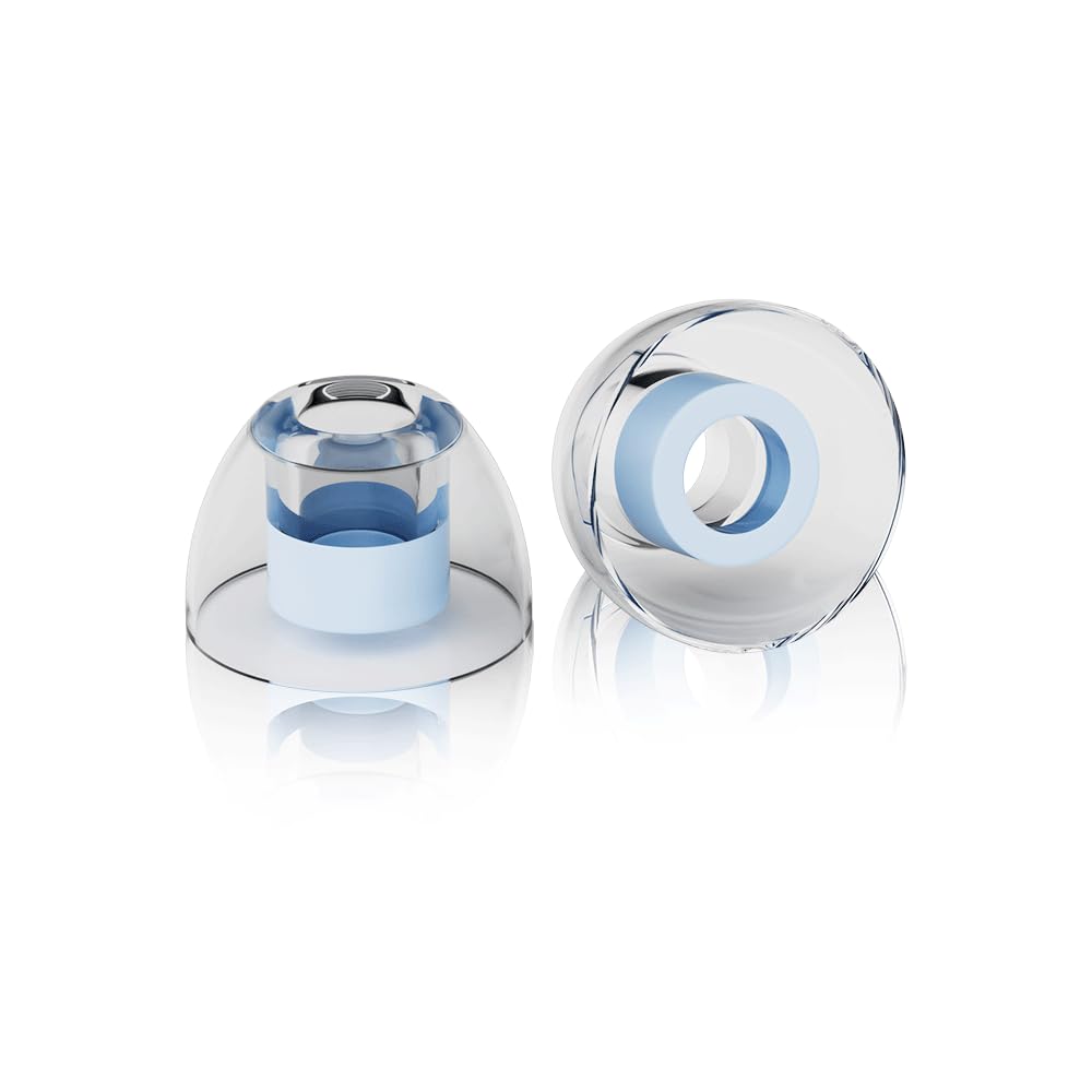 NICEHCK C04 SS eartip closeup showing skin-friendly silicone comfort.