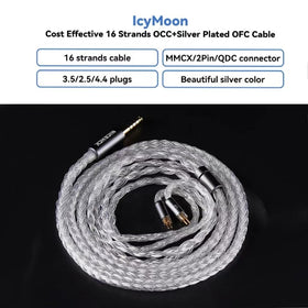 NICEHCK IcyMoon anodized connectors provide durable, premium feel during daily use.