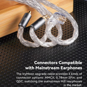 NICEHCK IcyMoon compatibility options image shows flexible plug choices for diverse setups.