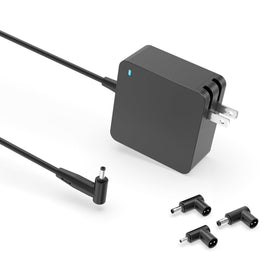 Nicpower 65W charger with round connector, ready to power Asus laptops reliably.