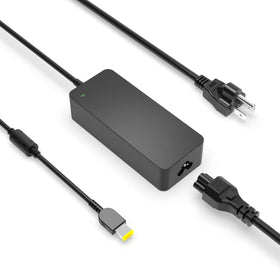 Nicpower 90W slim-tip charger front view for reliable Lenovo power on the go.
