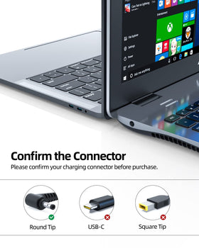 Nicpower compact travel charger designed for on-the-go Lenovo laptops