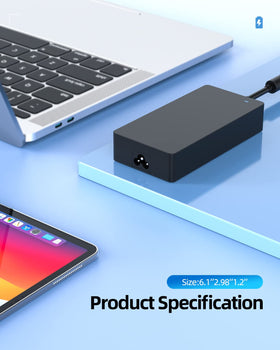 Nicpower connector tip detail matching Dell dock port for secure fit